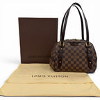 Louis Vuitton Damier Rivington PM Canvas Handbag Brown — view 2