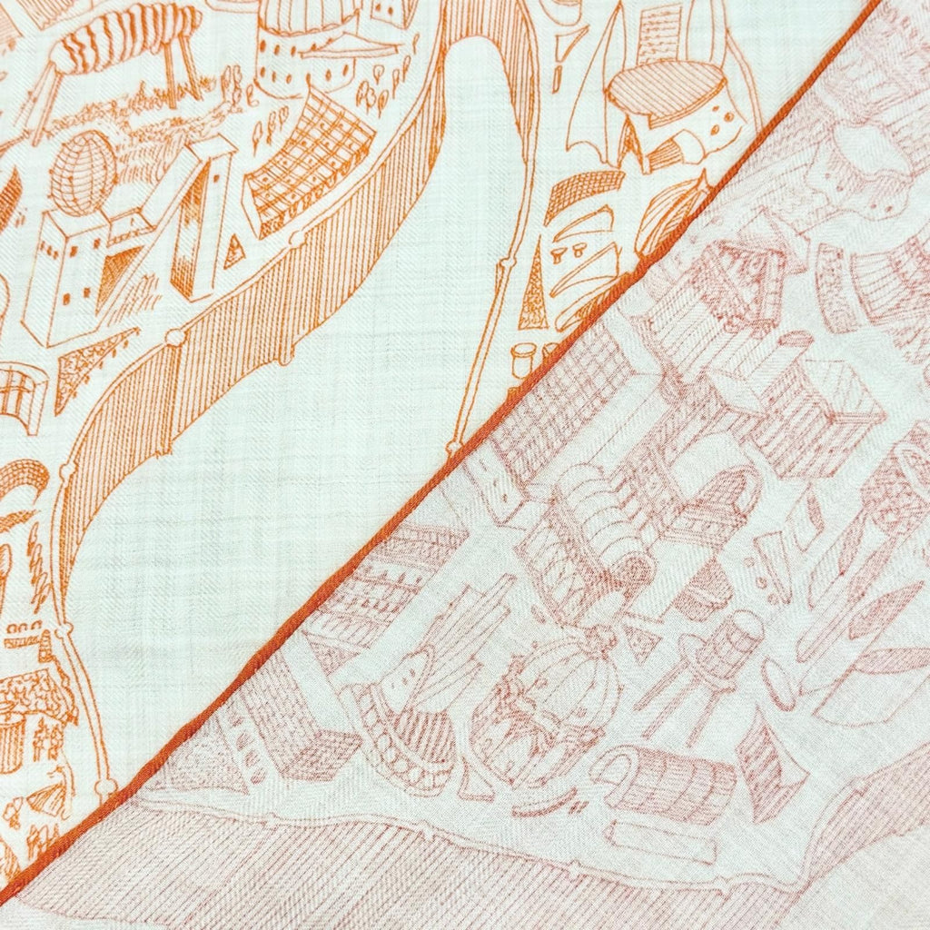 Hermes 251900 Scarf Orange — view 2