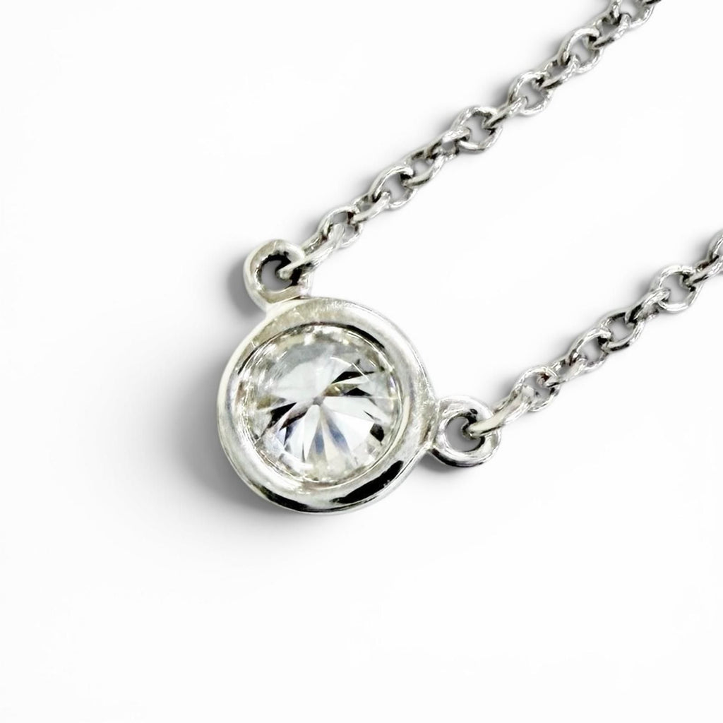Tiffany & Co by the Yard Diamond Frame Diameter 5.0 Necklace Platinum — view 5
