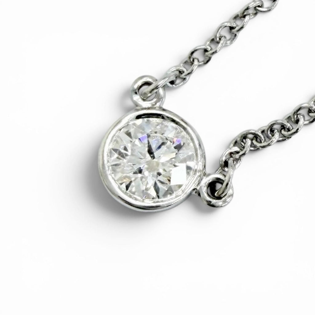 Tiffany & Co by the Yard Diamond Frame Diameter 5.0 Necklace Platinum