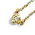 Tiffany & Co by the Yard 18k Gold Diamond Frame Diameter 3.4 Necklace Yellow
