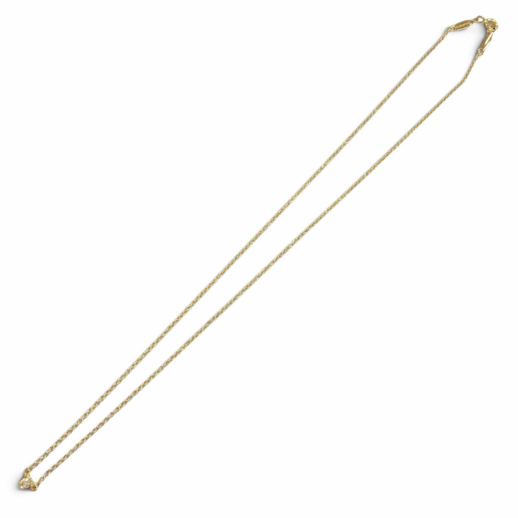 Tiffany & Co by the Yard 18k Gold Diamond Frame Diameter 3.4 Necklace Yellow — view 3