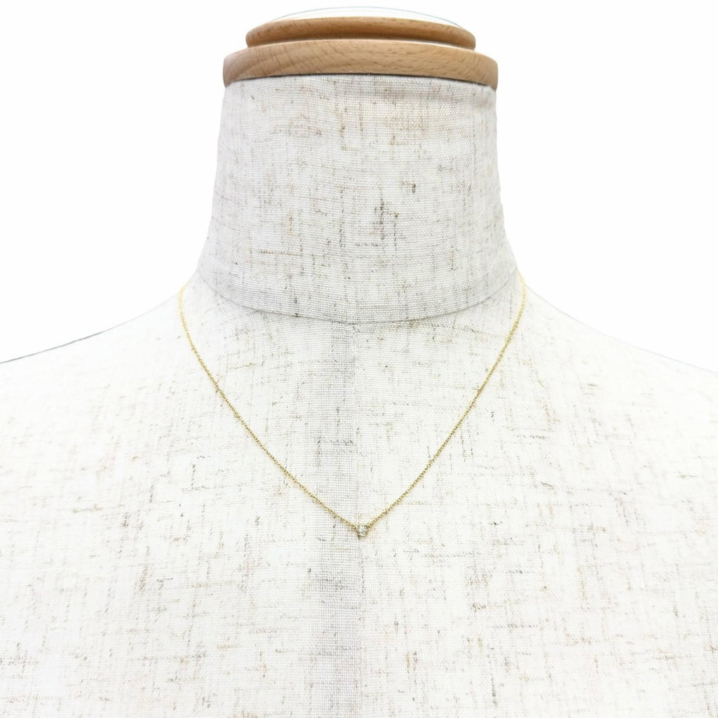 Tiffany & Co by the Yard 18k Gold Diamond Frame Diameter 3.4 Necklace Yellow — view 2