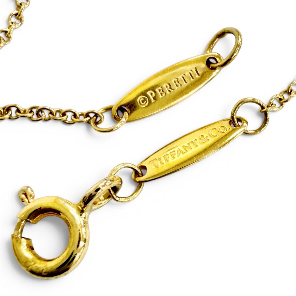 Tiffany & Co by the Yard 18k Gold Diamond Frame Diameter 3.4 Necklace Yellow — view 6