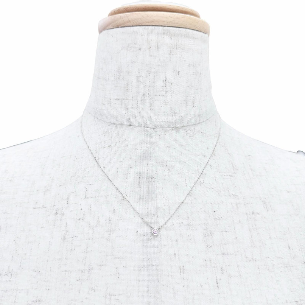 Tiffany & Co by the Yard 925 Pink Saffiano Pendant Silver — view 2