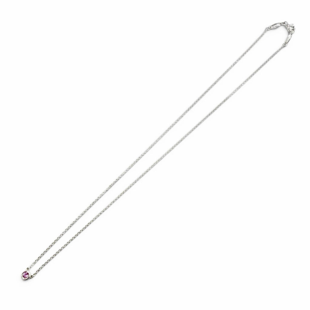 Tiffany & Co by the Yard 925 Pink Saffiano Pendant Silver — view 3