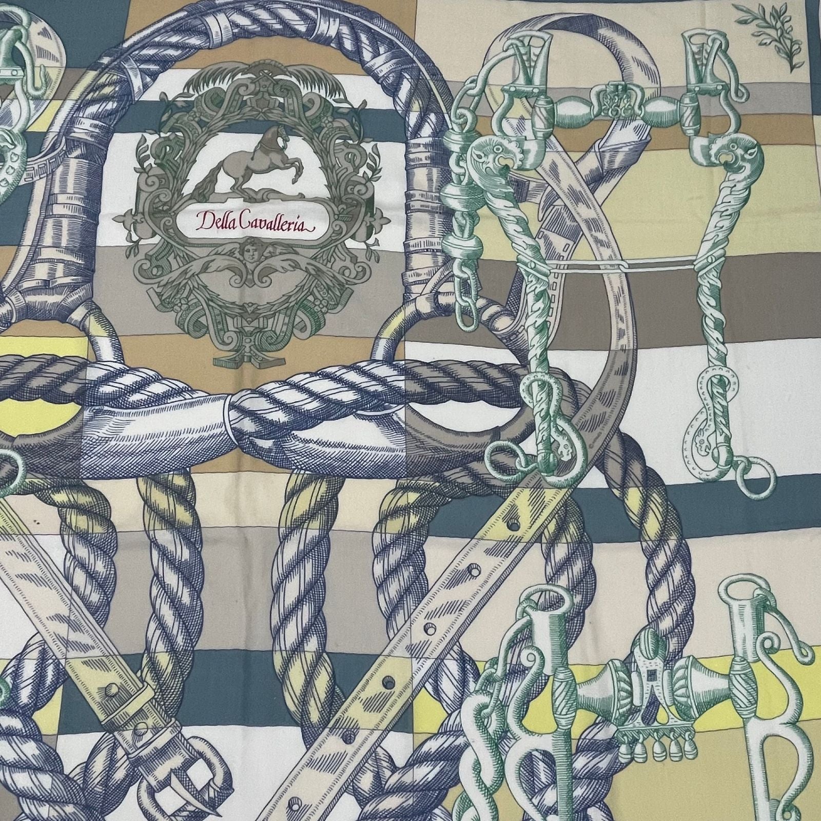 Hermes Carre 140 Large Della Cavalleria Scarf Cashmere Multicolor — view 3