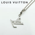 Louis Vuitton White Gold Necklace 39 cm
