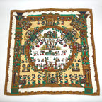 Hermes Scarf Silk Carre 90 Astres Et Soleils Celestial Bodies and the Sun Blawan