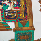 Hermes Scarf Silk Carre 90 Astres Et Soleils Celestial Bodies and the Sun Blawan — view 6