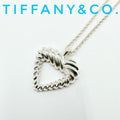 Tiffany & Co Twist Heart Silver Necklace 46 cm