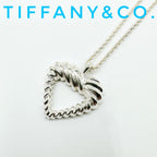 Tiffany & Co Twist Heart Silver Necklace 46 cm