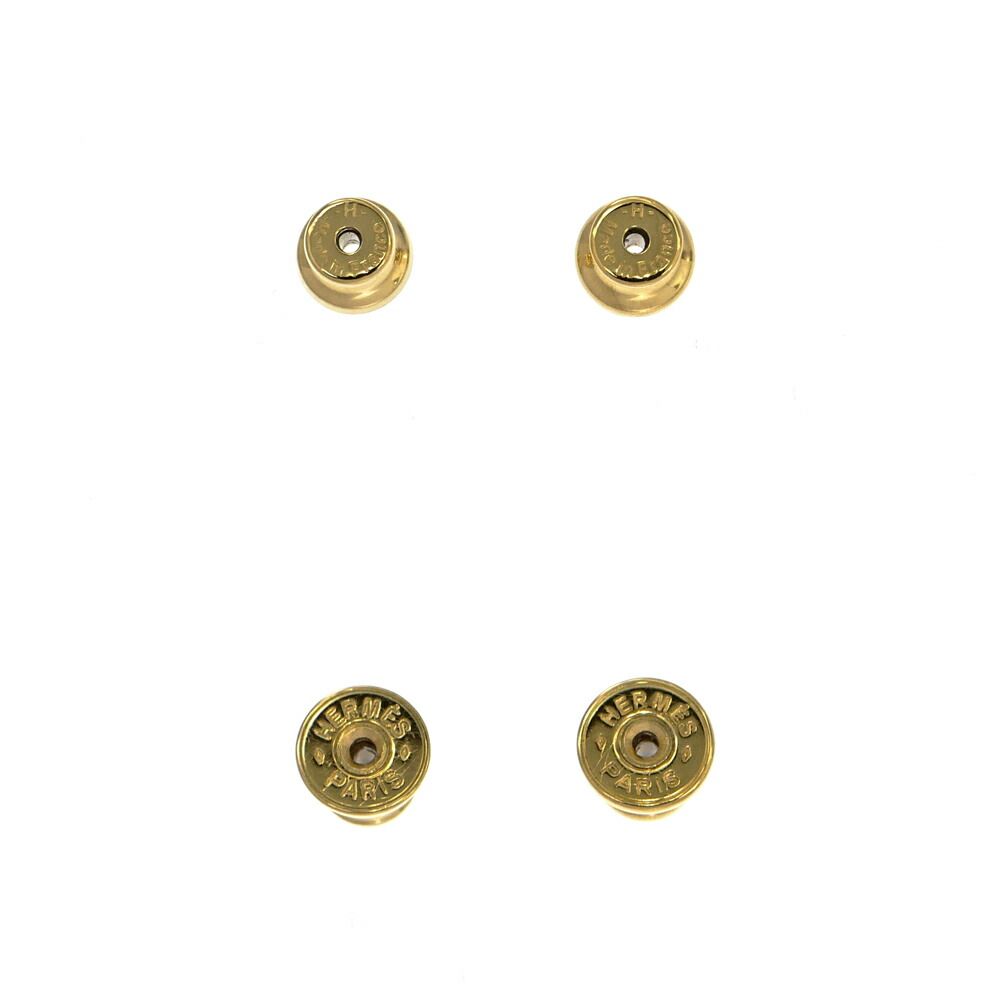 Hermes Irene Earrings Gold Orange — view 9