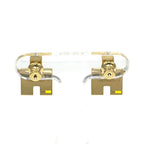 Hermes Irene Earrings Gold Orange — view 2