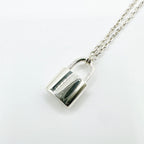 Louis Vuitton Lockit Silver Necklace 50 cm — view 2