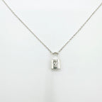 Louis Vuitton Lockit Silver Necklace 50 cm — view 5