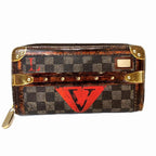 Louis Vuitton Trompe Rouille Zippy Wallet Canvas