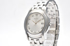Gucci Watch Quartz Silver Dial Roman Index Date Stainless Steel
