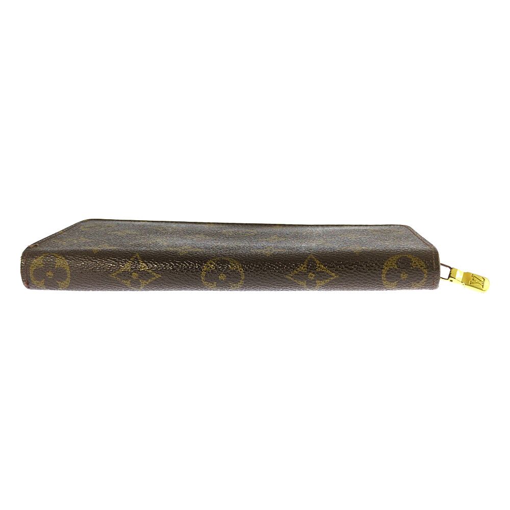 Louis Vuitton Monogram Porto Viemones Zip Around Wallet Brown — view 4