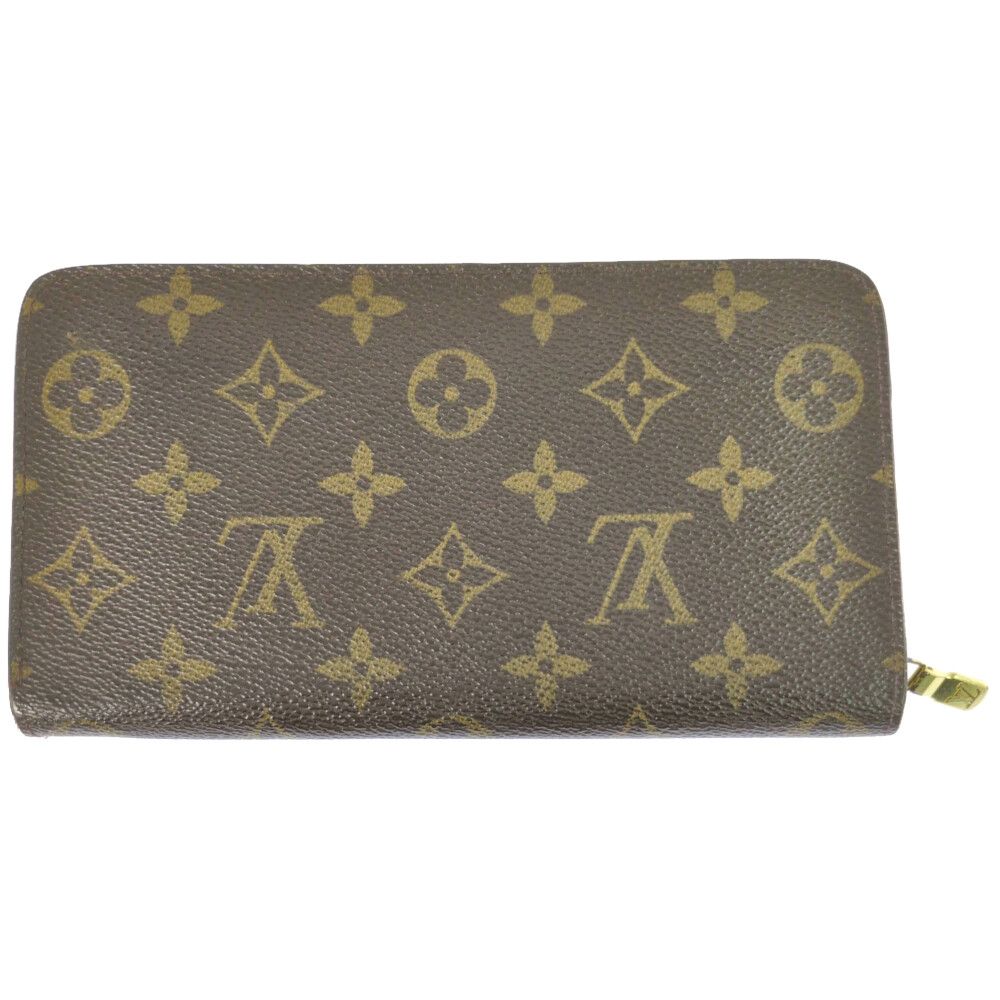 Louis Vuitton Monogram Porto Viemones Zip Around Wallet Brown — view 2