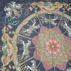 Hermes Carre 140 Large Luna Park Amusement Scarf Silk Black — view 2