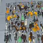 Hermes Carre 90 Silk Scarf Paddock Gray — view 2