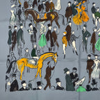 Hermes Carre 90 Silk Scarf Paddock Gray — view 4
