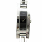 Gucci Watch Quartz Black Dial Square Silver