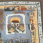 Hermes Carre 90 RE Tour a la Terre Return Silk Scarf Blawan — view 3