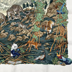 Hermes Carre 90 Sichuan Silk Scarf White — view 6
