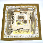 Hermes Carre 90 RE Tour a la Terre Return Silk Scarf Blawan