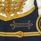 Hermes Carre 90 Brandebourgs Scarf Silk Black — view 7