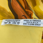 Hermes Carre 90 Concerto Silk Scarf Yellow — view 6