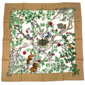 Hermes Carre 90 AU Coeur Des Bois in the Woods Scarf Silk Blawan