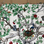 Hermes Carre 90 AU Coeur Des Bois in the Woods Scarf Silk Blawan — view 2