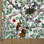 Hermes Carre 90 AU Coeur Des Bois in the Woods Scarf Silk Blawan — view 4