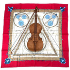Hermes Scarf Silk Carre 90 Music Played by Spheres la Musique Des