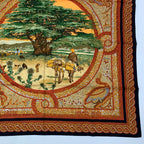 Hermes Carre 90 Under the Himalayan Cedar Sous le Cedre Silk Scarf — view 5