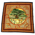 Hermes Carre 90 Under the Himalayan Cedar Sous le Cedre Silk Scarf