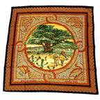 Hermes Carre 90 Under the Himalayan Cedar Sous le Cedre Silk Scarf