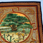 Hermes Carre 90 Under the Himalayan Cedar Sous le Cedre Silk Scarf — view 3