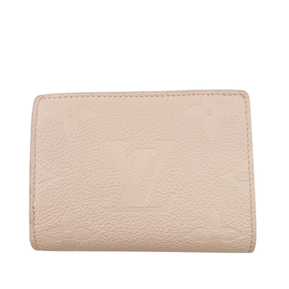 Louis Vuitton Portefeuille Clair Empreinte Leather Trifold Wallet White — view 2