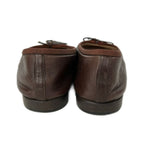 Chanel Flat Shoes 37 Dark Brown Black Ribbon Leather Lambskin — view 3