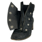 Chanel Short Boots 37 C Black Silver Wool — view 5