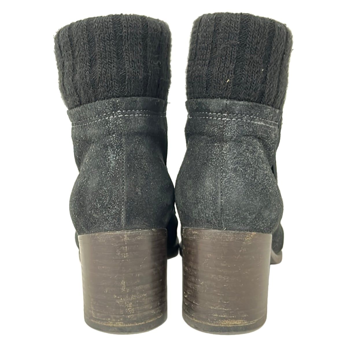 Chanel Short Boots 37 C Black Silver Wool — view 3