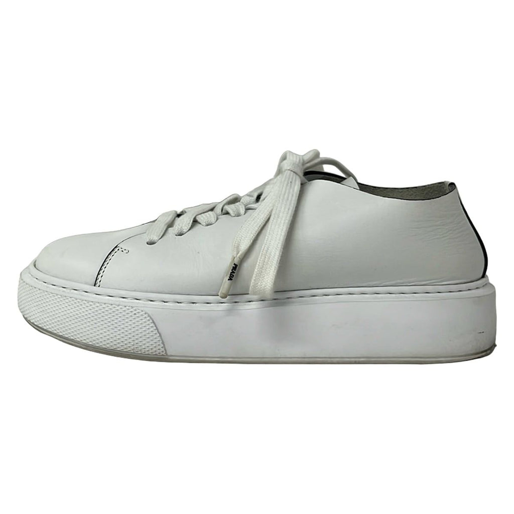 Prada Sneakers 35.5 White Platform Leather