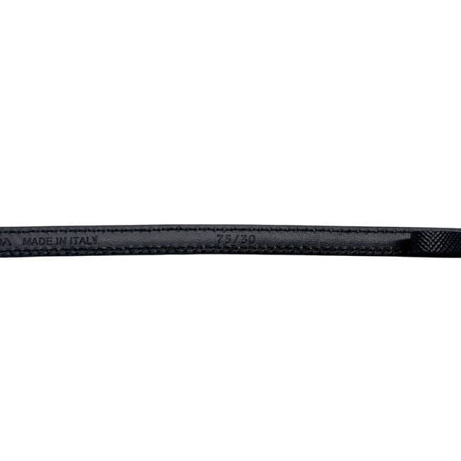 Prada Belt Black Nero Thin Waist 80 cm 10 Saffiano Leather — view 8