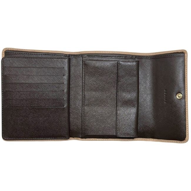 Celine Trifold Wallet Brown Macadam Leather YS 10 15 — view 4
