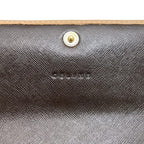 Celine Trifold Wallet Brown Macadam Leather YS 10 15 — view 9