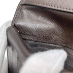 Celine Trifold Wallet Brown Macadam Leather YS 10 15 — view 6